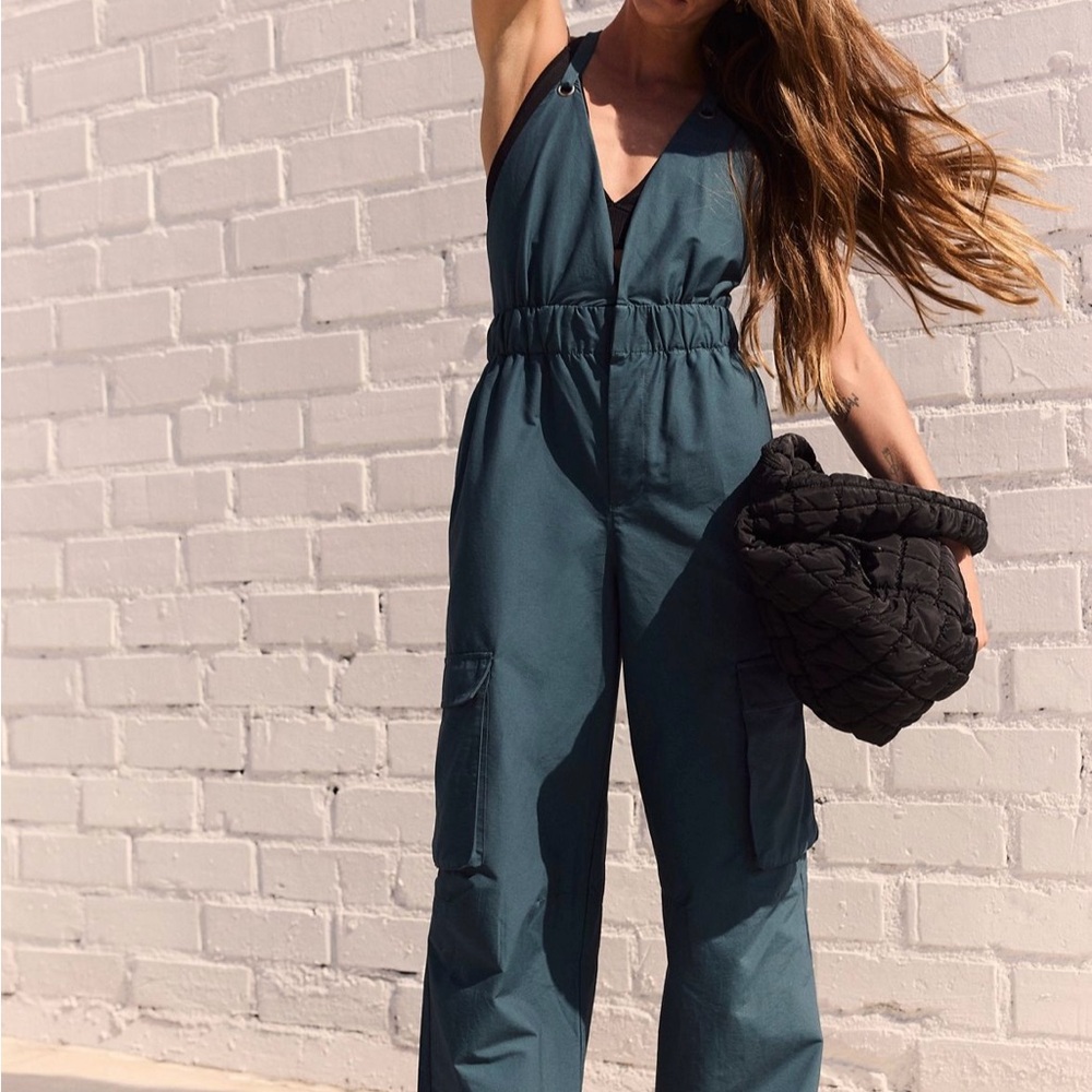 Free People Offshore Onesie Deep Water Jumpsuit